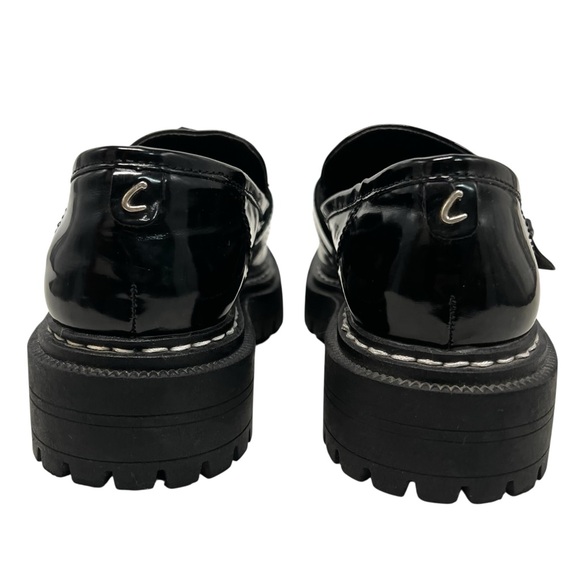 Sam Edelman Circus Everly Black Patent Platform Chunky Lug Loafers Women’s 8.5 - Picture 8 of 14